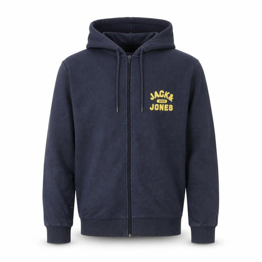 Jack & Jones Men's Blue M Full Zip Hooded Track Jacket