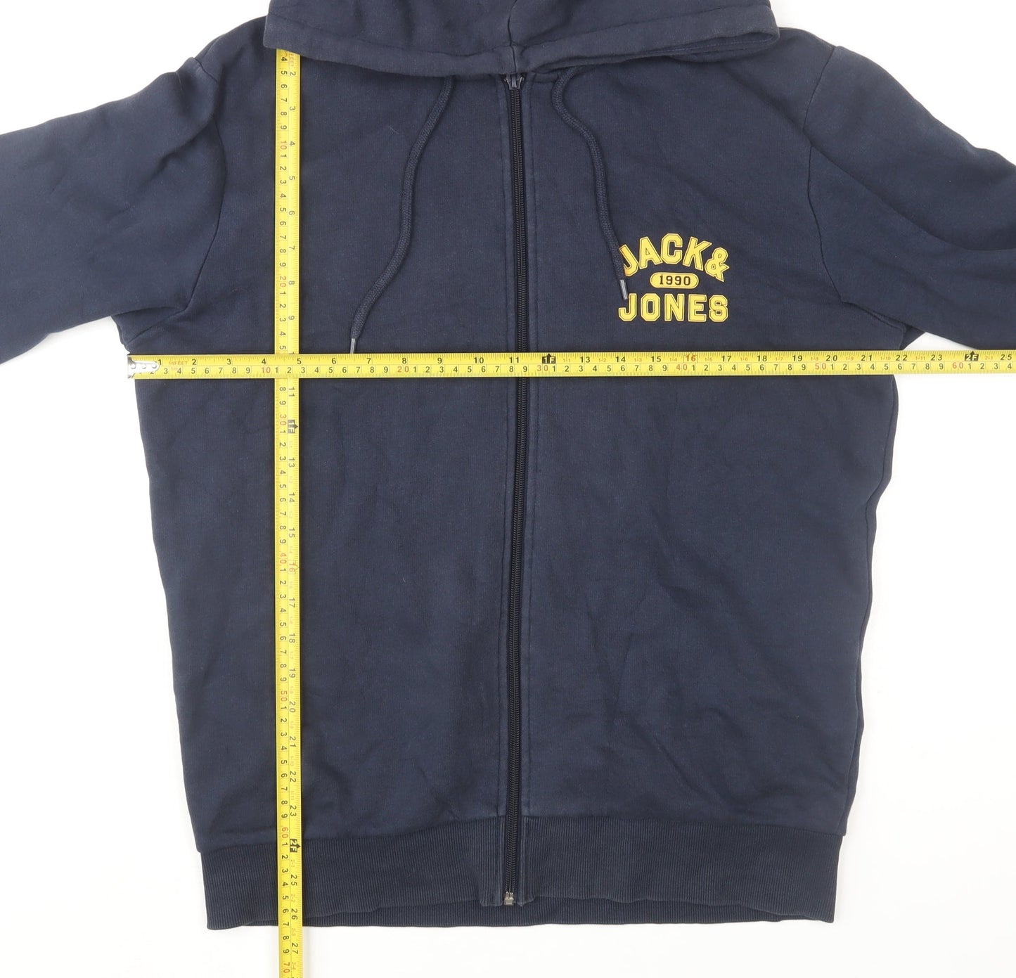 Jack & Jones Men's Blue M Full Zip Hooded Track Jacket