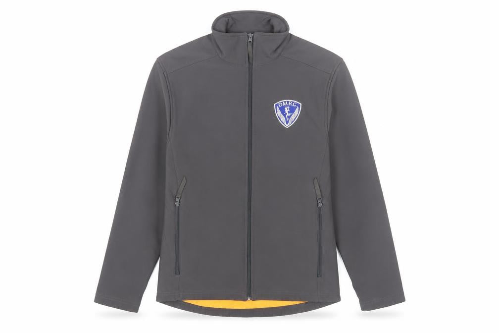 B&C Mens Collection Grey Softshell Jacket M Wind-Resistant Casual Outerwear
