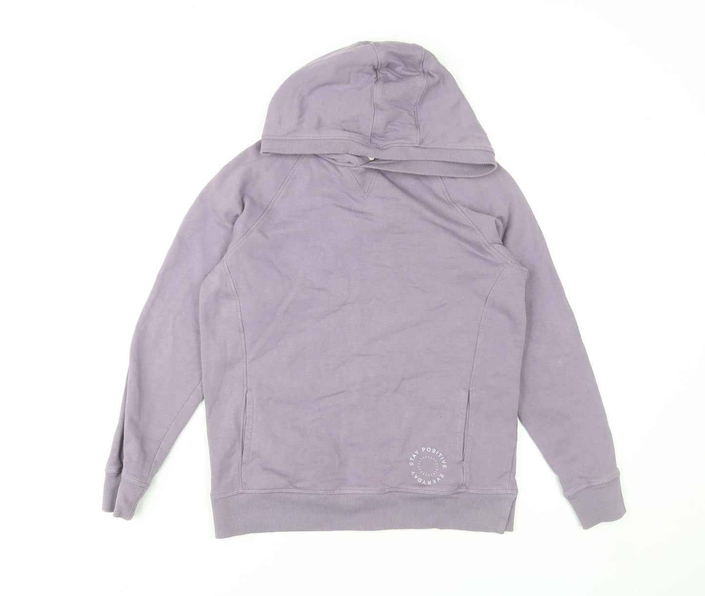 John Lewis Girls Purple Cotton Pullover Hoodie Age 11 Years