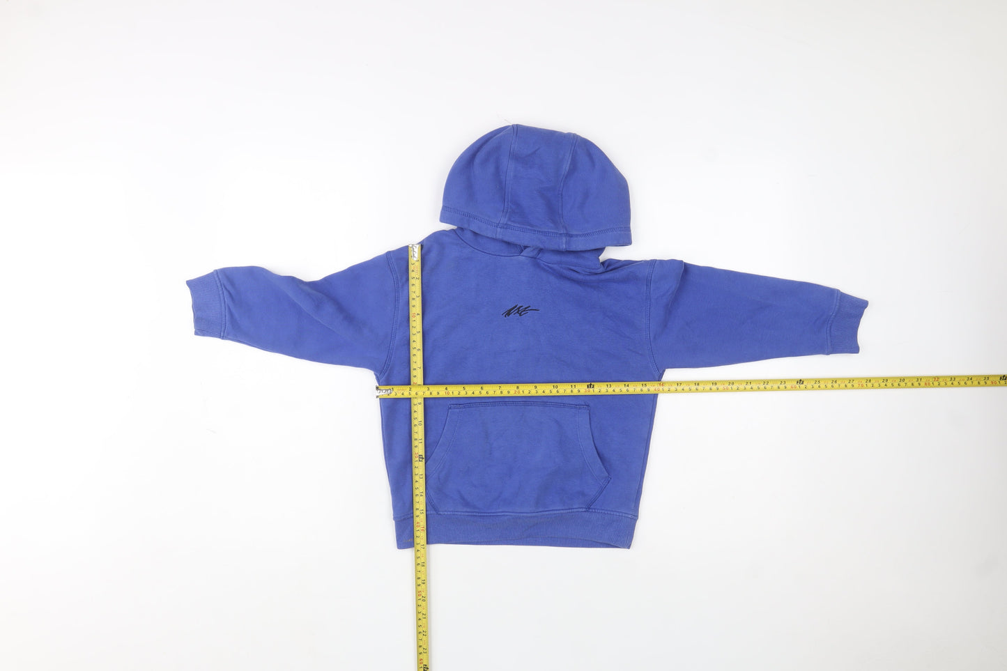 Next Boys Blue Pullover Hoodie Cotton Blend Size 6 Years