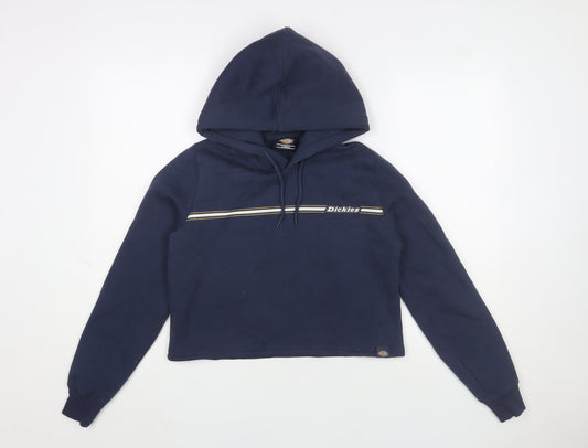 Dickies Womens Navy Blue XS Pullover Hoodie Sweatshirt