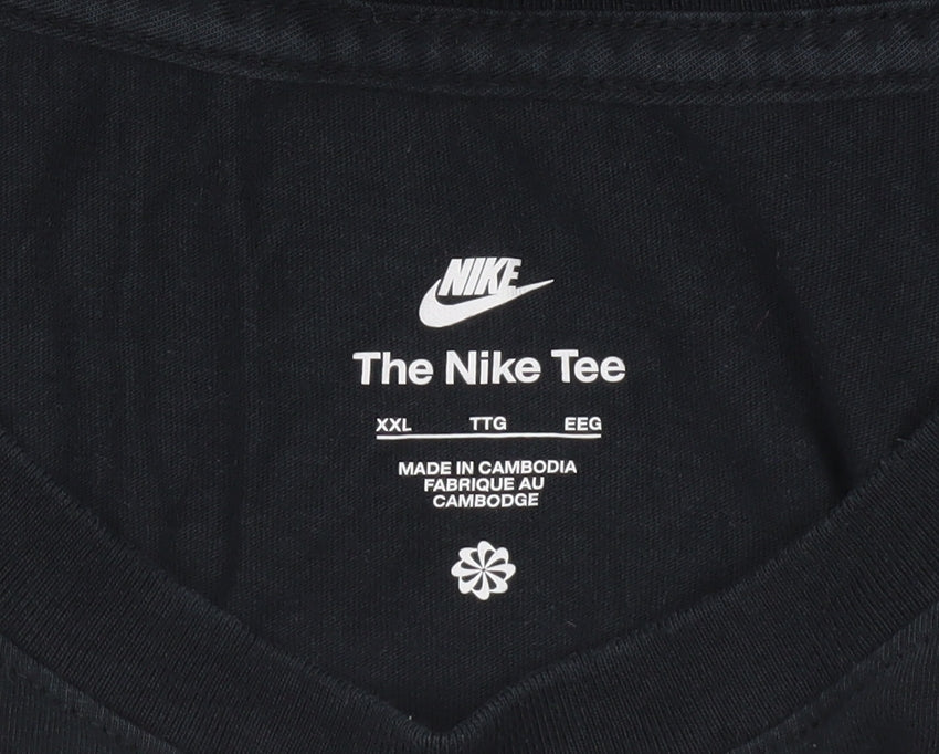 Nike Unisex Black 2XL Long Sleeve Crew Neck Cotton Tee