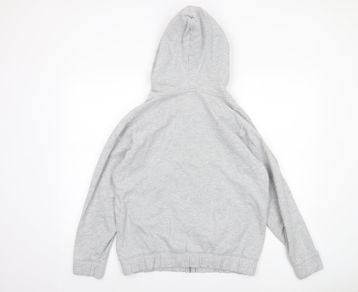 Next Womens Grey Full Zip Hoodie Size 14 Cotton Blend