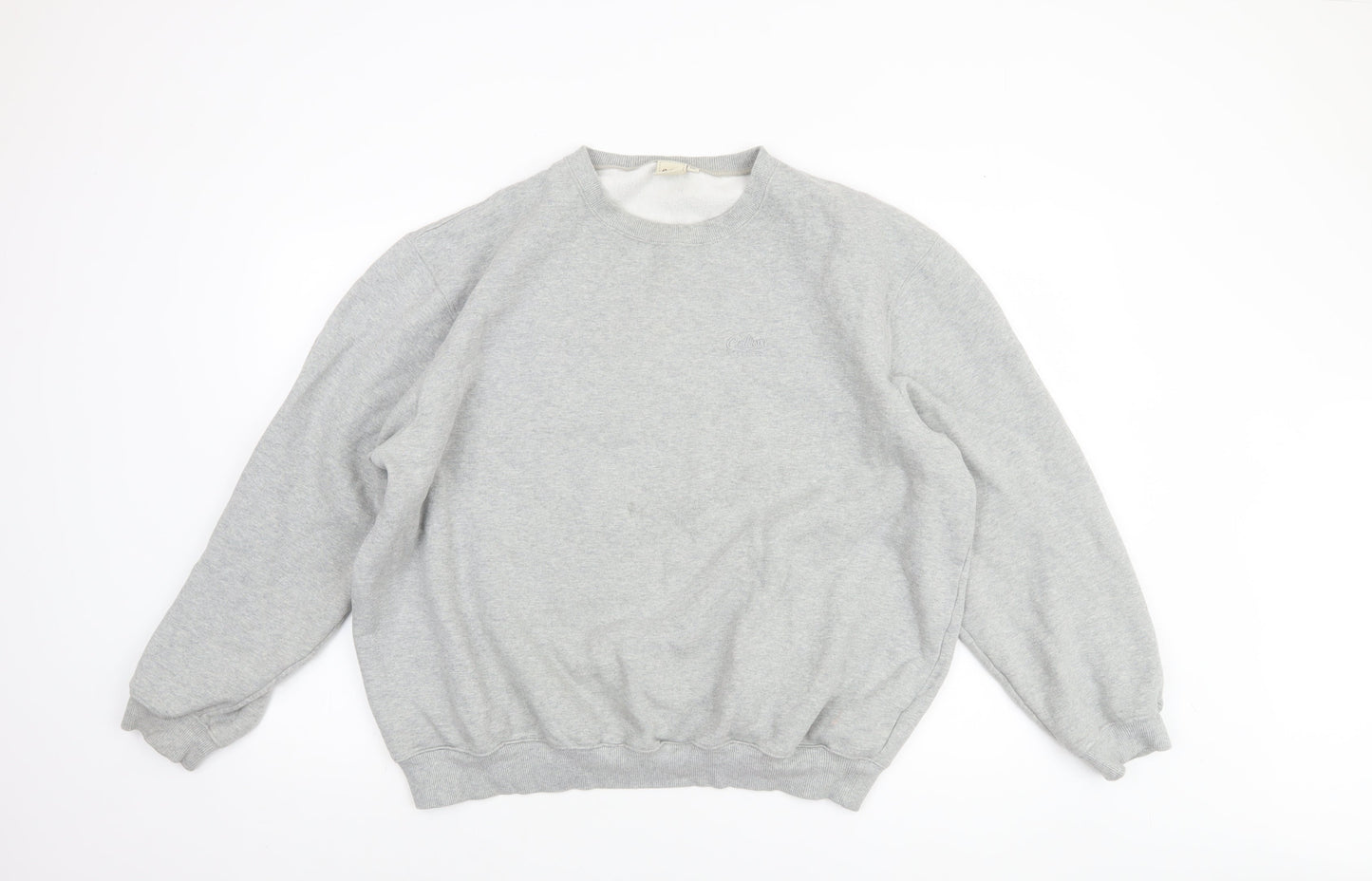 Cotton Traders Mens Grey 2XL Pullover Sweatshirt Crew Neck