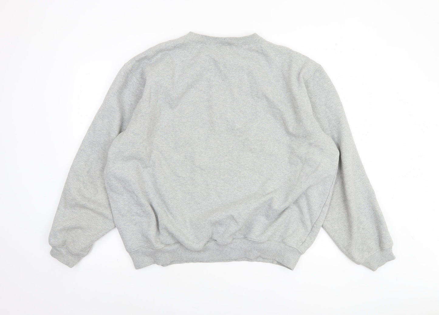 Cotton Traders Mens Grey 2XL Pullover Sweatshirt Crew Neck