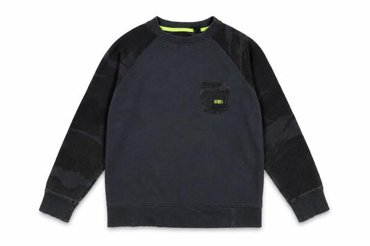 O'Neill Boys Black Cotton Crew Neck Pullover Sweatshirt Size 12 Years