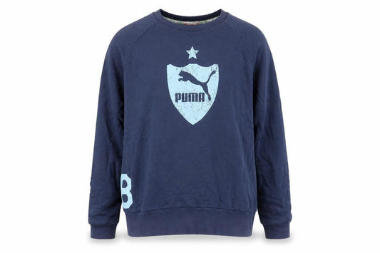 Mens UK XL Regular PUMA Blue Pullover Sweatshirt