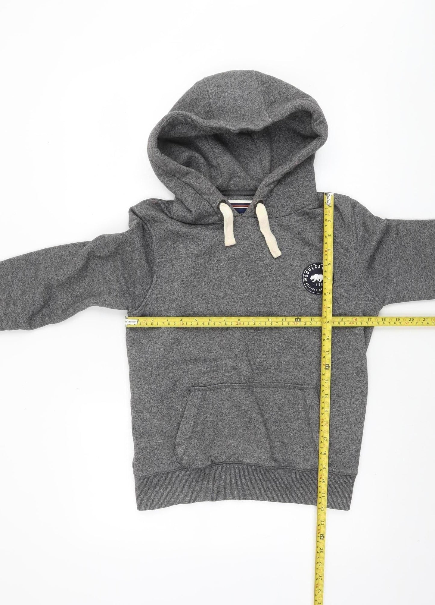 SoulCal & Co Women's Grey Pullover Hoodie UK 8 Cotton Blend Casual