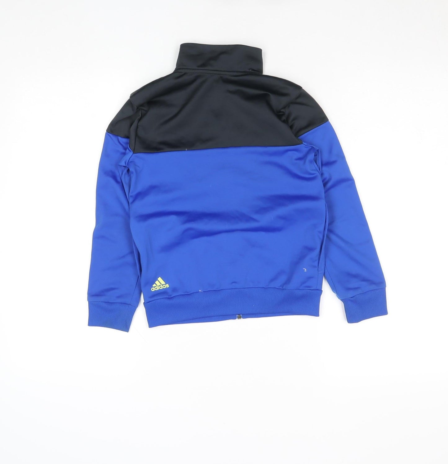 adidas Boys Blue Track Jacket 7 Years Full Zip Sports Activewear