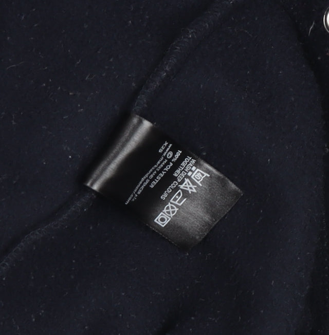 Marks and Spencer Women's Black Fleece Full Zip Jacket Size 8
