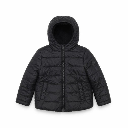 Michael Kors Black Unisex Baby Puffer Jacket 2T Hooded Quilted Winter Coat