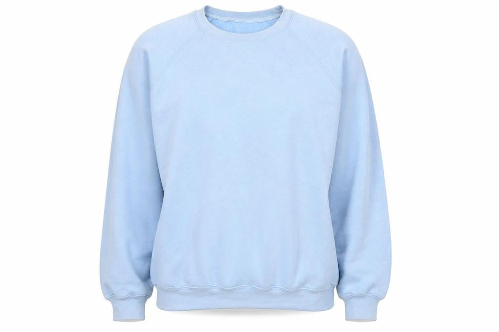 Sportex Womens Blue Pullover Sweatshirt M Cotton Blend Classic Fit