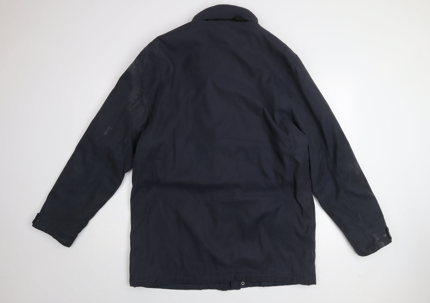 Skopes Men’s Navy Blue Parka Jacket Size 42 Regular Fit Windproof Lined