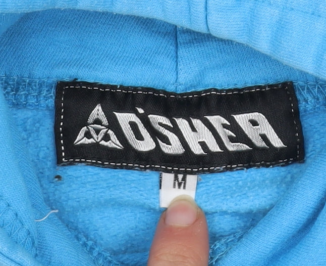O'Shea Boys Blue Pullover Hoodie M Graphic Surf Logo Cotton Blend