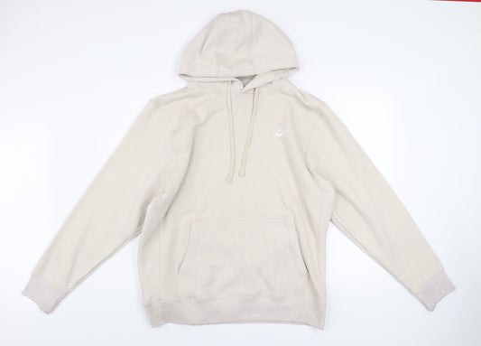 Nike Men's Beige XL Pullover Hoodie Sweatshirt