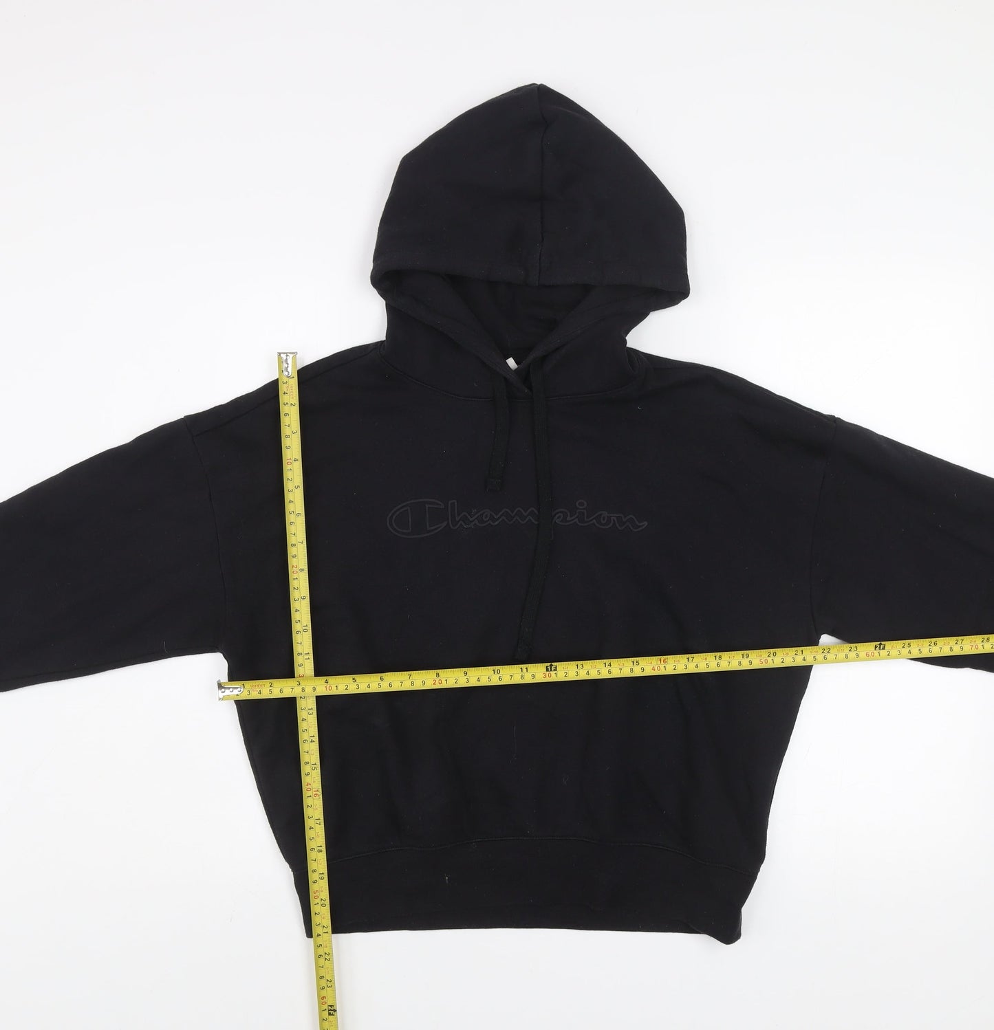 Womens UK M Regular Champion Black Pullover Hoodie