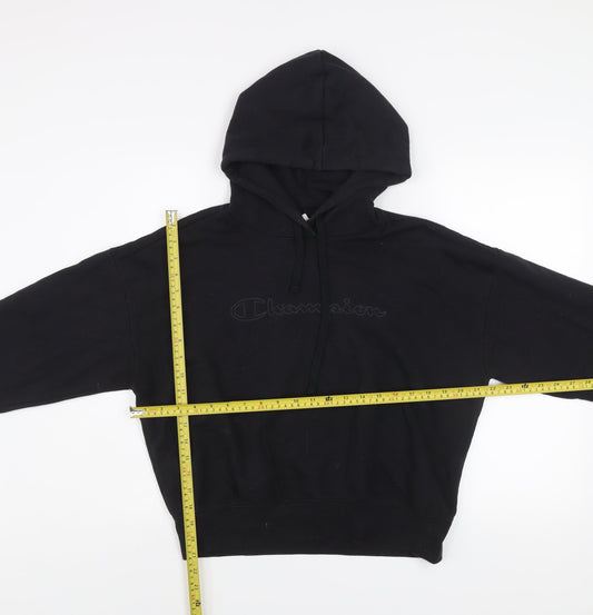 Womens UK M Regular Champion Black Pullover Hoodie