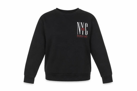Primark Women Black NYC 1989 Crew Neck Pullover Sweatshirt Size 10/12