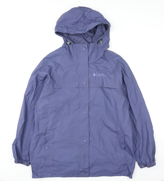 Columbia Blue Waterproof Hooded Rain Jacket Unisex M