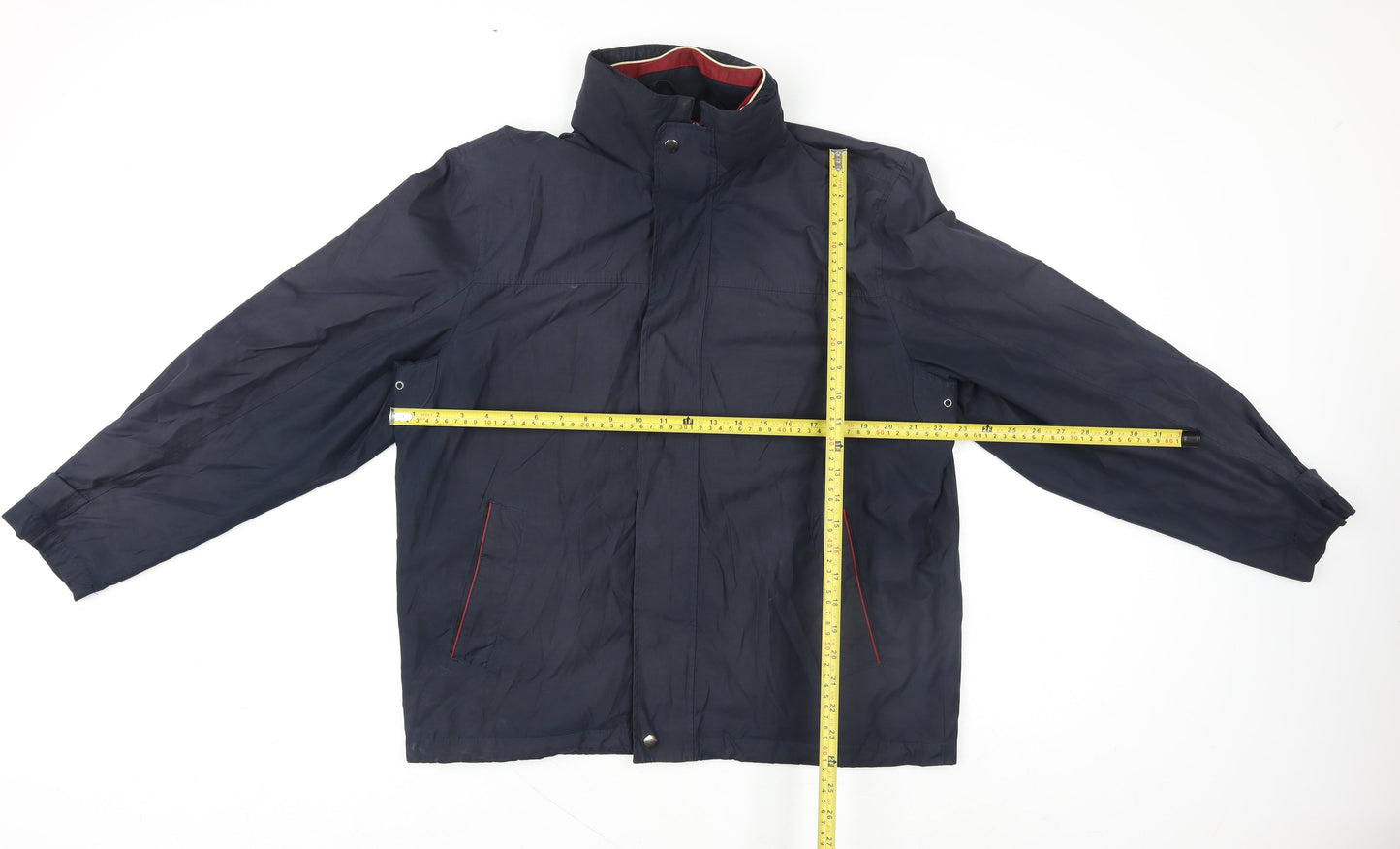 Skopes Men's Blue L Regular Mid-Length Water Resistant Jacket