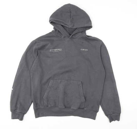 Closure LDN Women’s Grey Pullover Hoodie Size M Cotton Blend