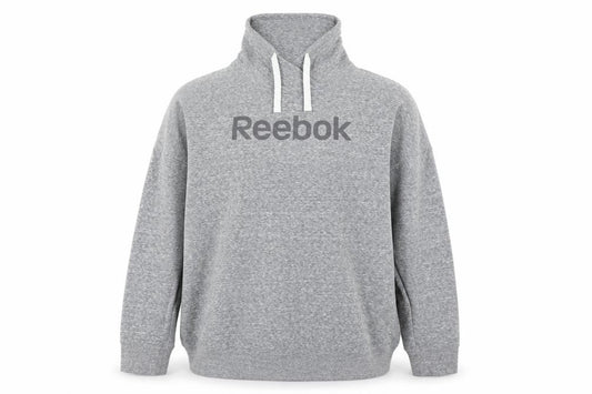 Mens UK XL Regular Reebok Grey Pullover Sweatshirt