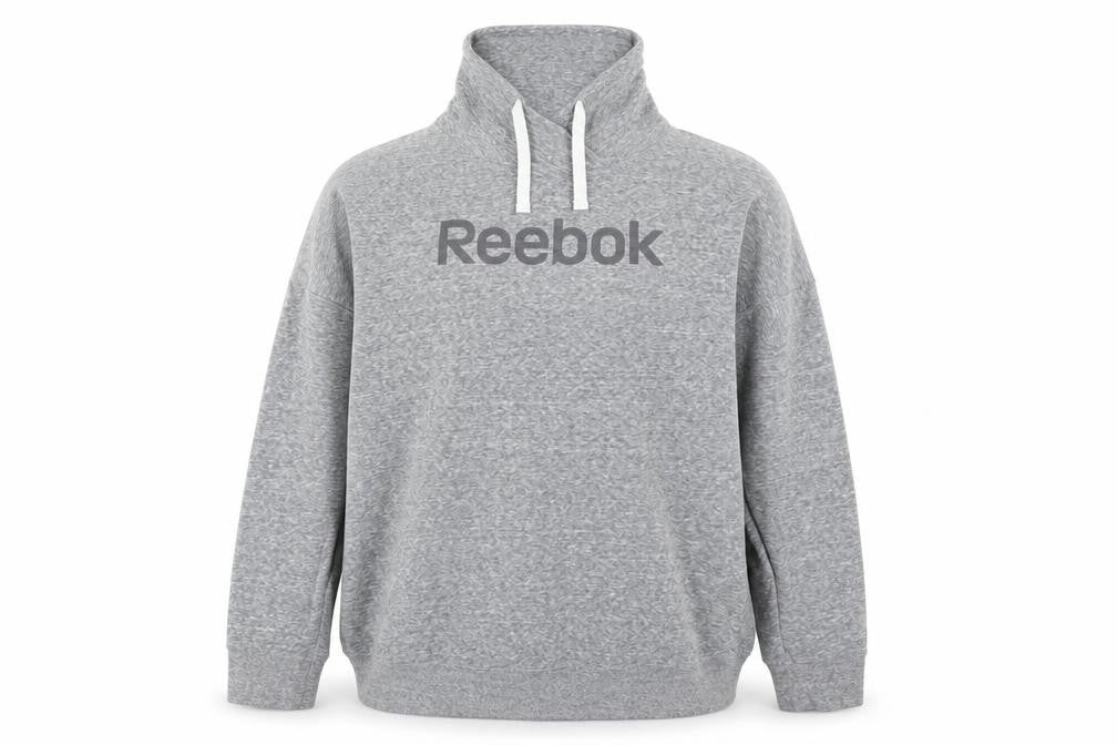 Mens UK XL Regular Reebok Grey Pullover Sweatshirt