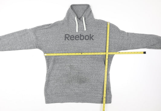 Mens UK XL Regular Reebok Grey Pullover Sweatshirt