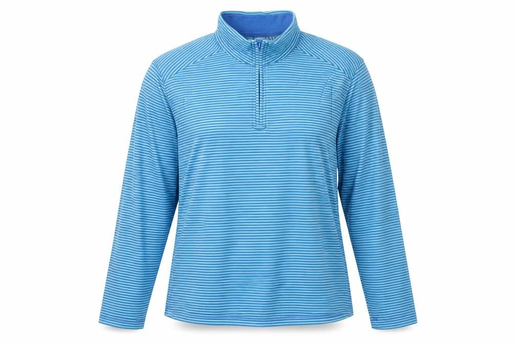 Womens UK L Regular Lands' End Blue Pullover Sweatshirt