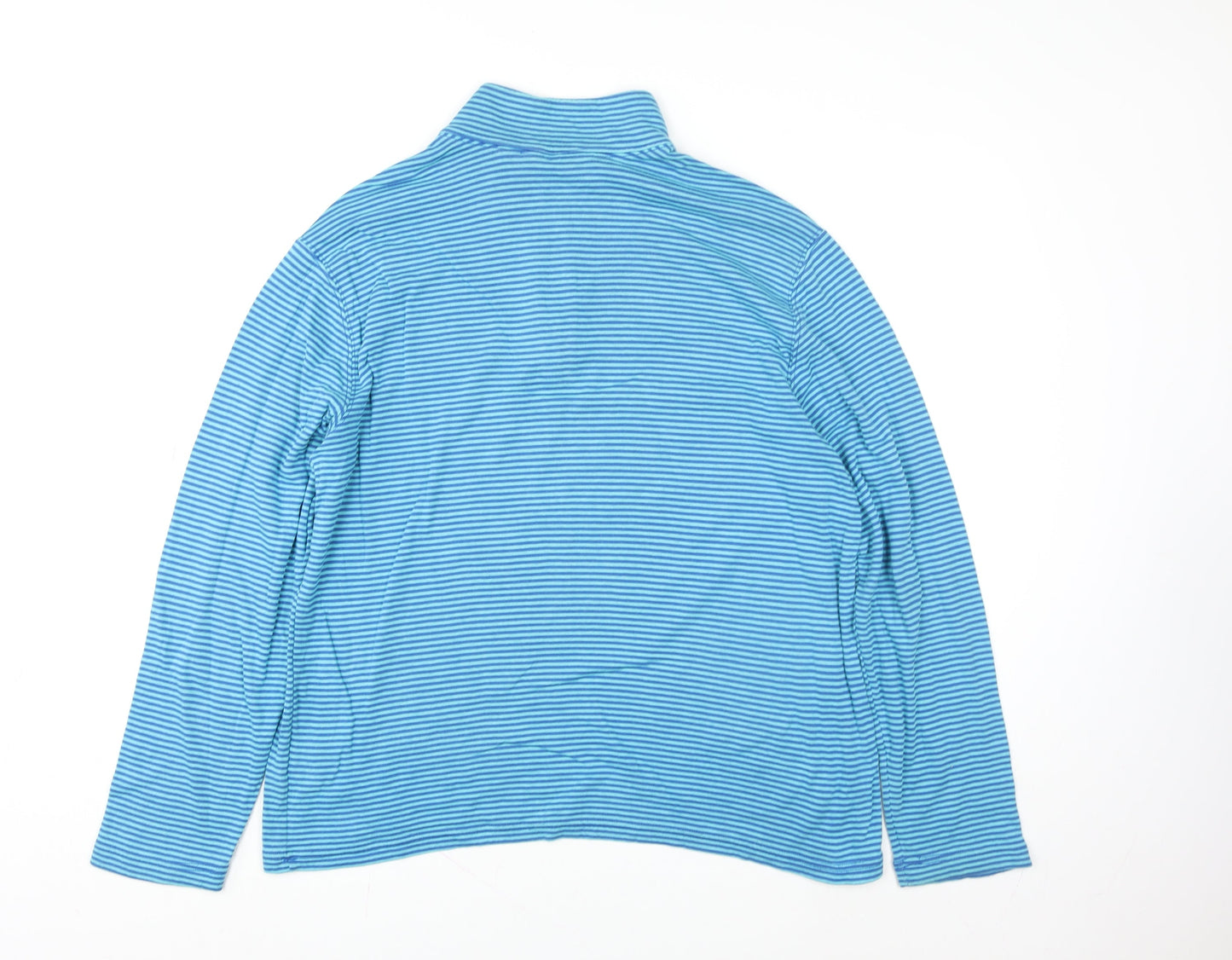 Womens UK L Regular Lands' End Blue Pullover Sweatshirt