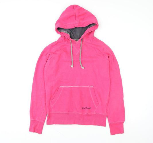 SoulCal Womens Pink Pullover Hoodie Size 8 Cotton Blend Casual