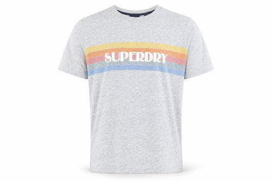 Mens UK Size L Superdry Grey  Cotton T-Shirt