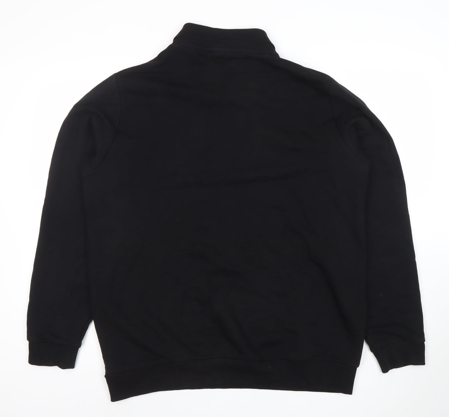 Lyle & Scott Men's Black Long Sleeve Polo Shirt Size L