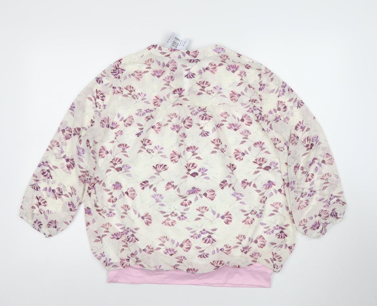 Gerard Womens Multicoloured Floral Tunic Blouse Size 14