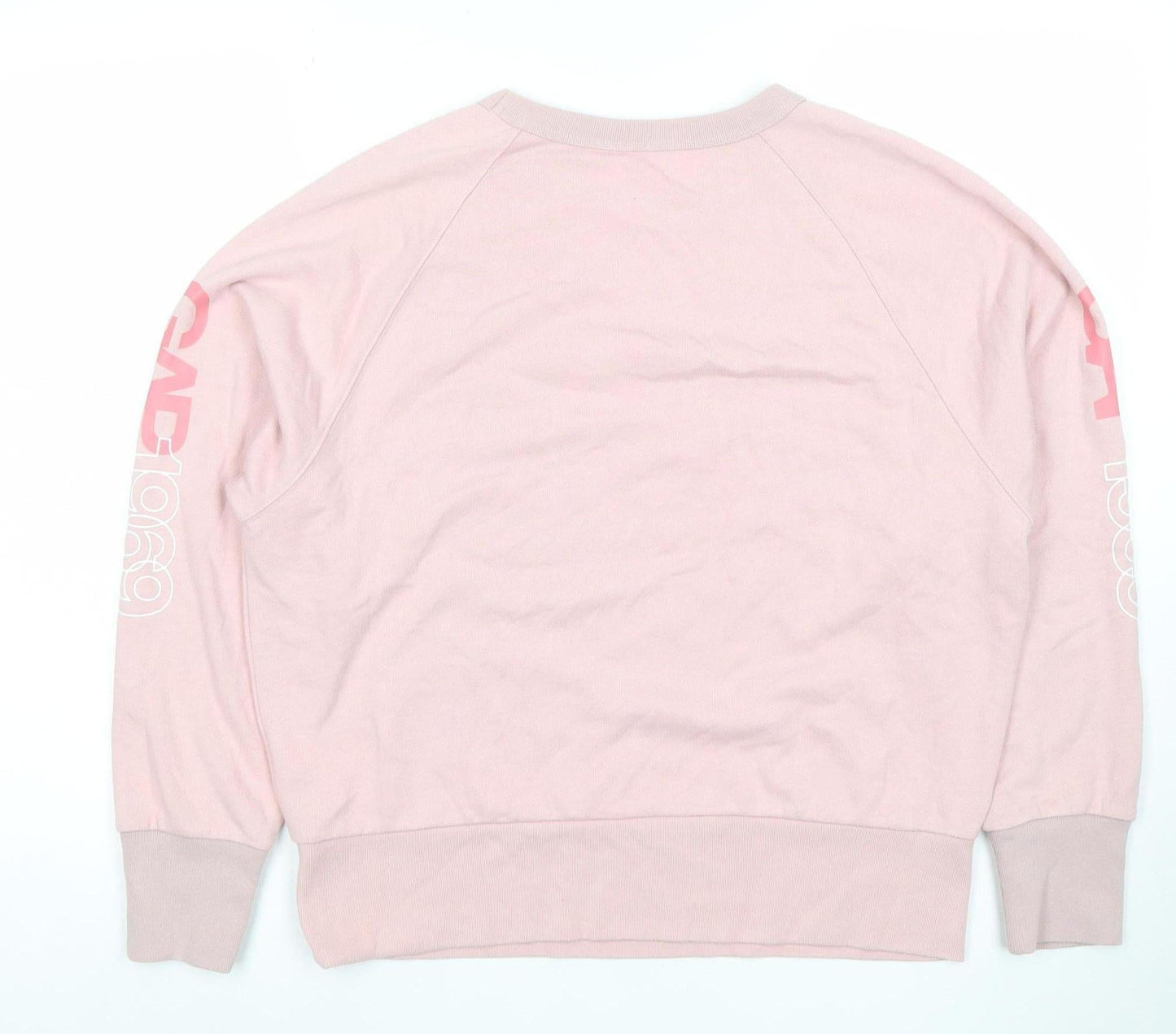 GAP Women Pink Logo Crew Neck Long Sleeve Sweatshirt Size M