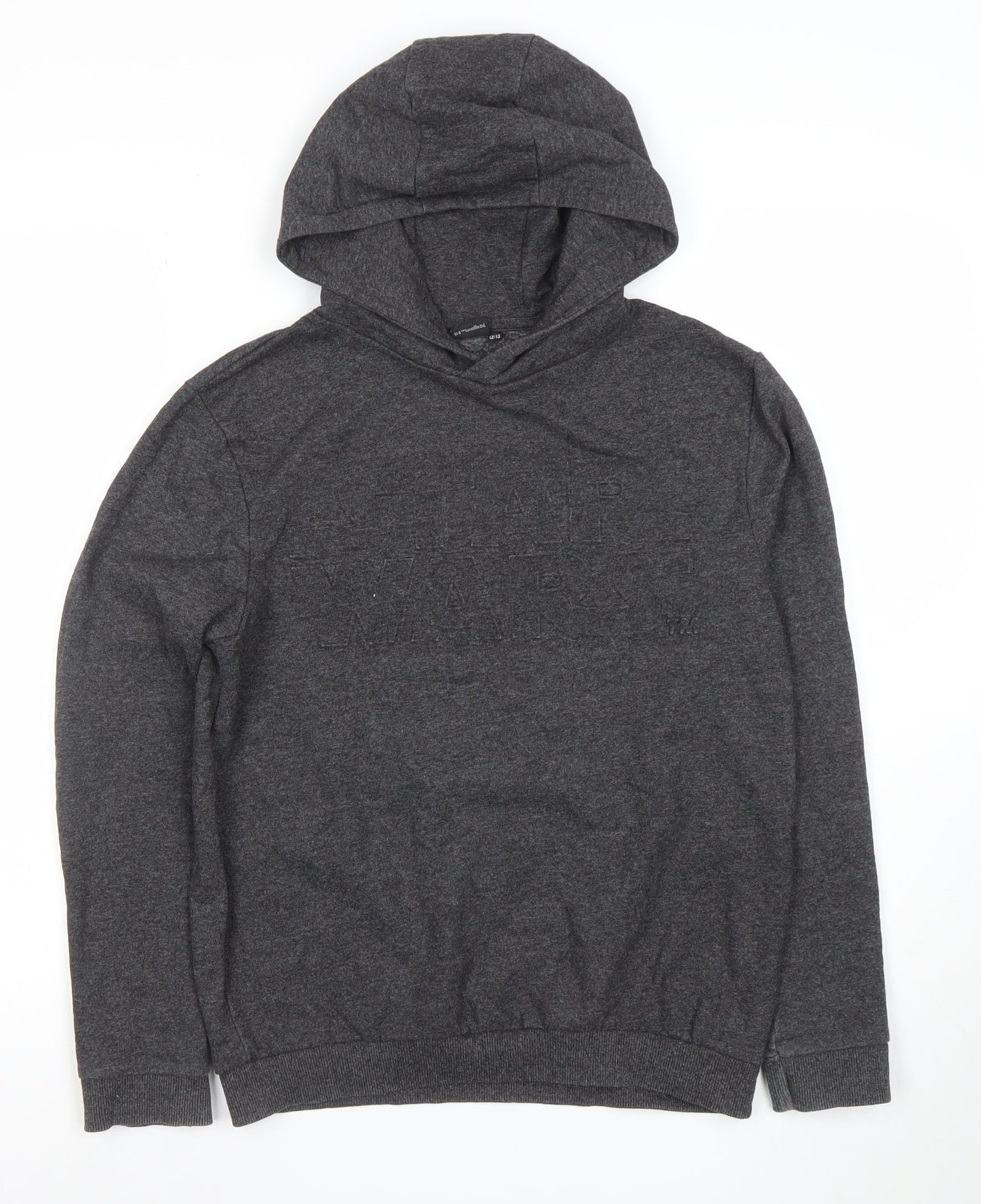 Star Wars Boys Dark Grey Pullover Hoodie Age 12-13 Years Cotton Blend