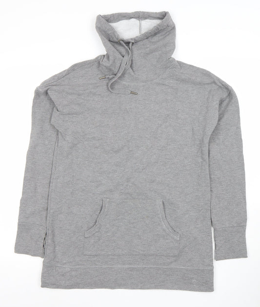 Marks and Spencer Women Grey Lounge Hooded Tunic Sweatshirt Size 12