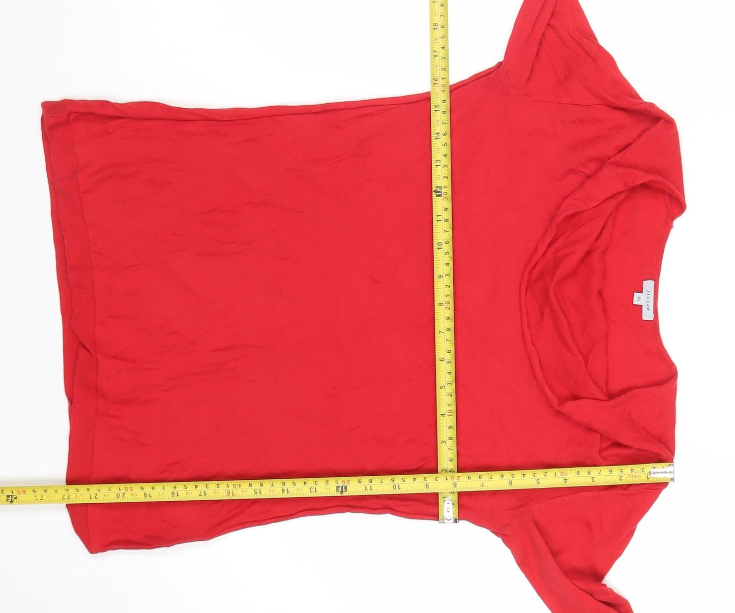 Jigsaw Women’s Red Cotton Cowl Neck Long Sleeve Top XS