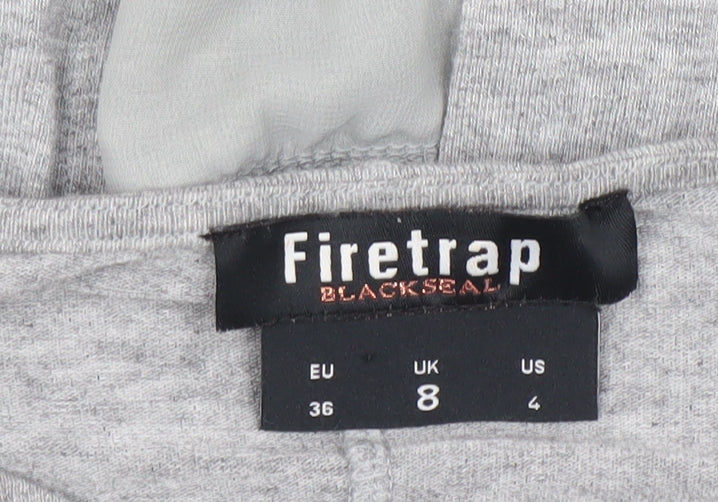 Womens UK Size 8 Firetrap Grey Viscose Blend Blouse