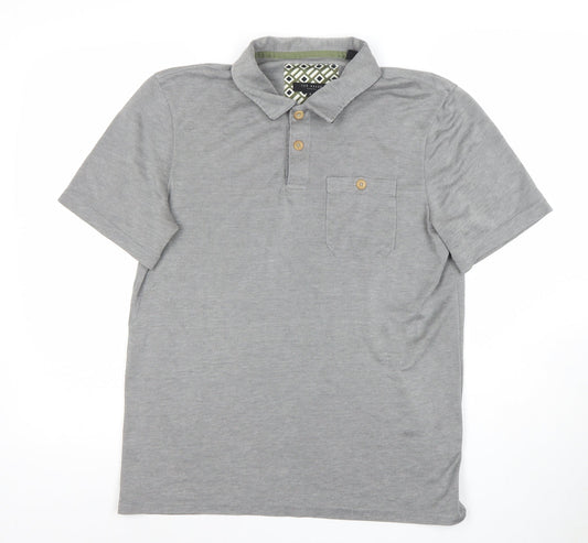 Ted Baker Men’s Grey Cotton Stretch Polo Shirt Size M