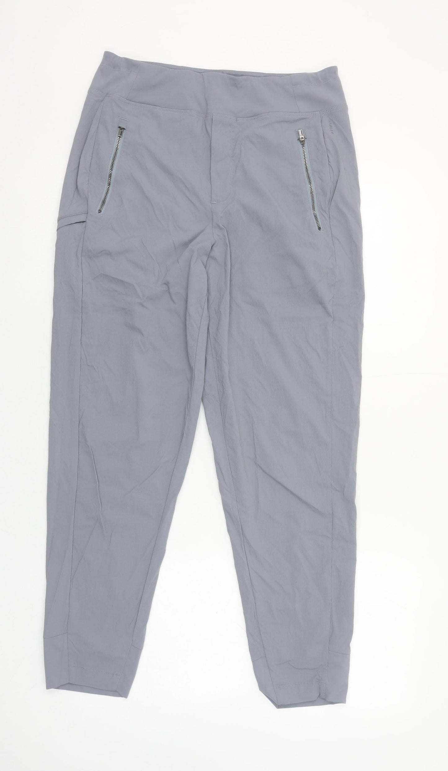 Athleta Womens Grey Size 10 Regular Jogger Trousers Lightweight Quick Dry