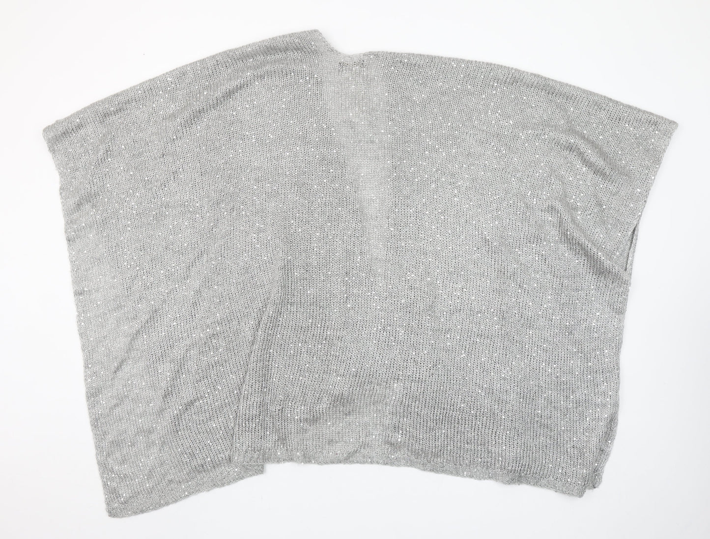 Sfera Femme Collection Women's Grey Knit Shawl Wrap One Size