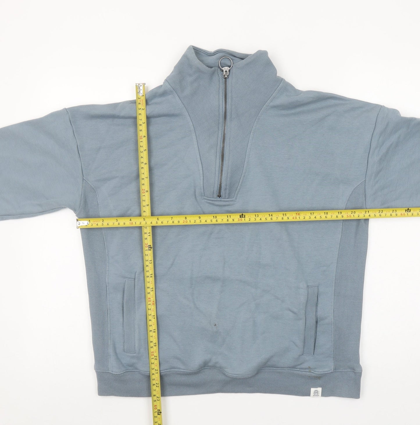 Womens UK M Regular Fat Face Blue Pullover Sweatshirt