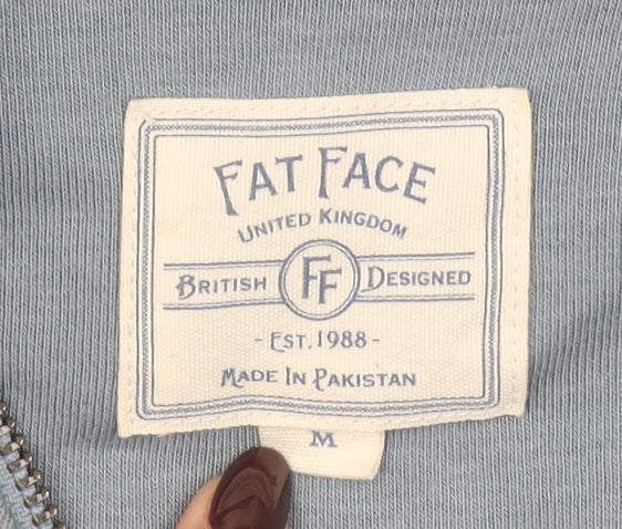 Womens UK M Regular Fat Face Blue Pullover Sweatshirt