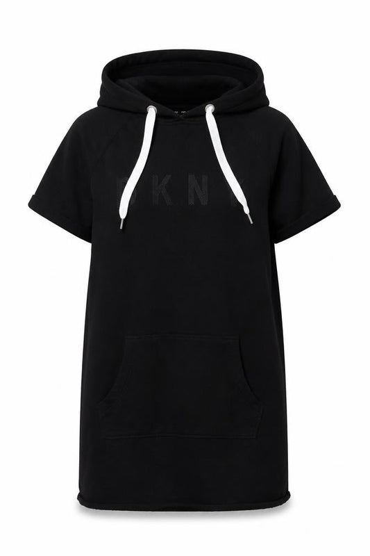 Womens UK M Relaxed DKNY Black Pullover Hoodie