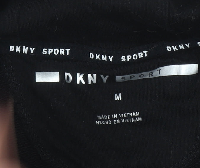 Womens UK M Relaxed DKNY Black Pullover Hoodie