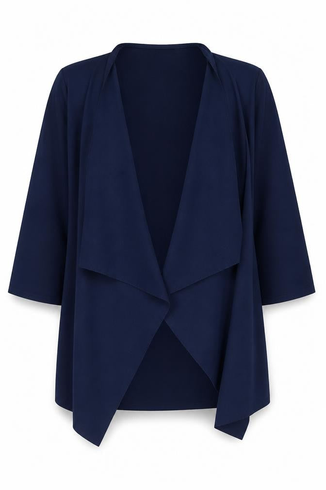 Quiz Women’s Blue 3/4 Sleeve Wrap Blouse Size 12