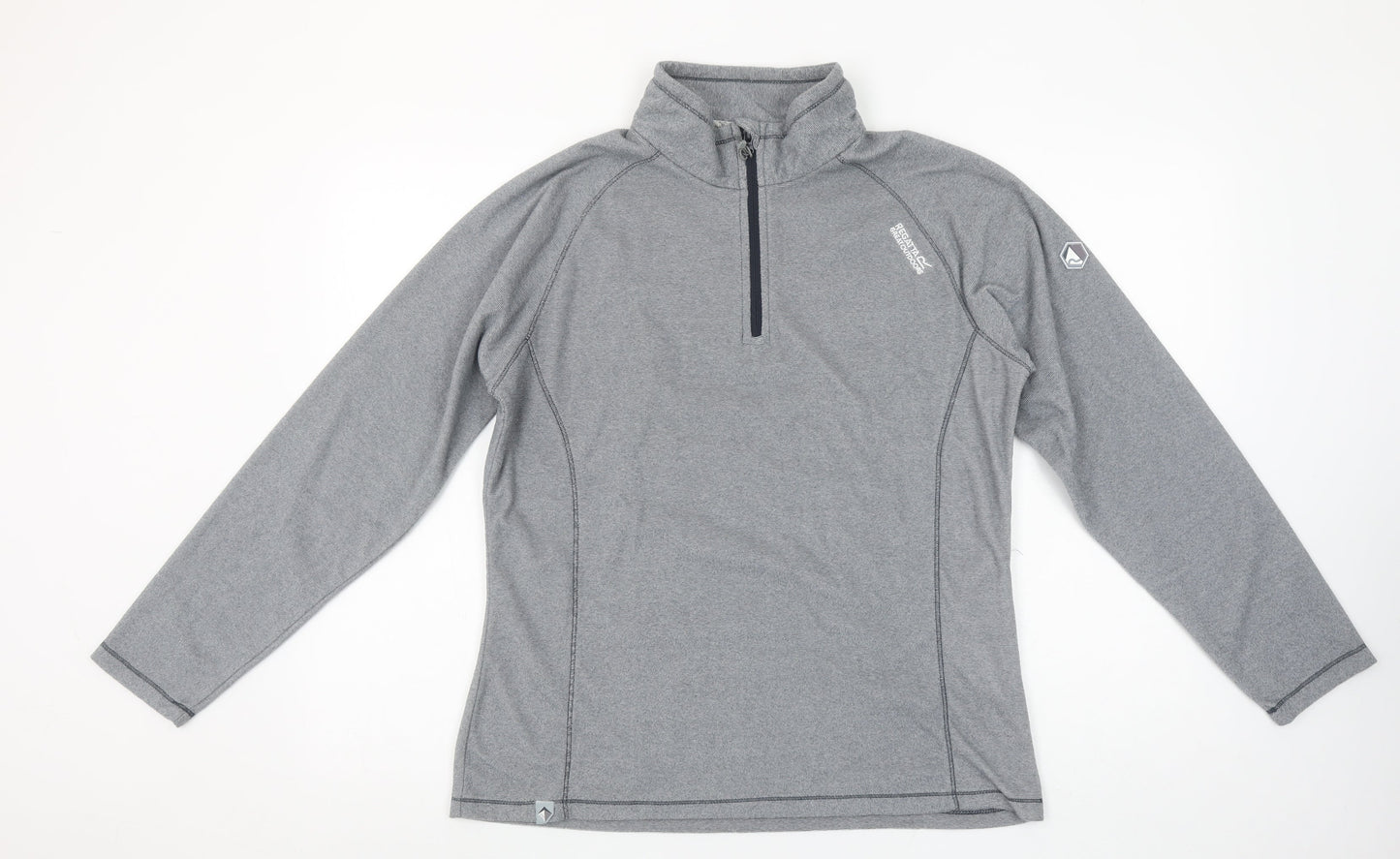 Regatta Great Outdoors Womens Grey 1/2 Zip Pullover Sweatshirt UK 14