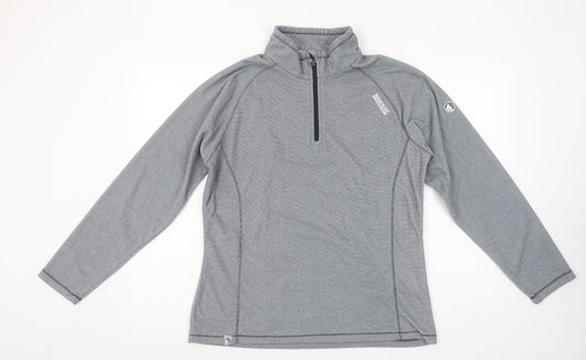 Regatta Great Outdoors Womens Grey 1/2 Zip Pullover Sweatshirt UK 14